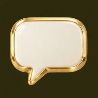 Gold speech bubble — Betzillo