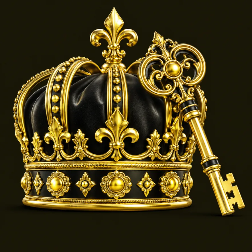 Royal crown and key — Betzillo