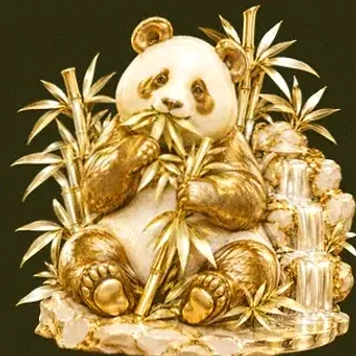 Panda eating bamboo — Betzillo
