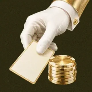 Hand dealing card — Betzillo