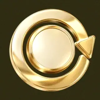 Gold circular arrow — Betzillo